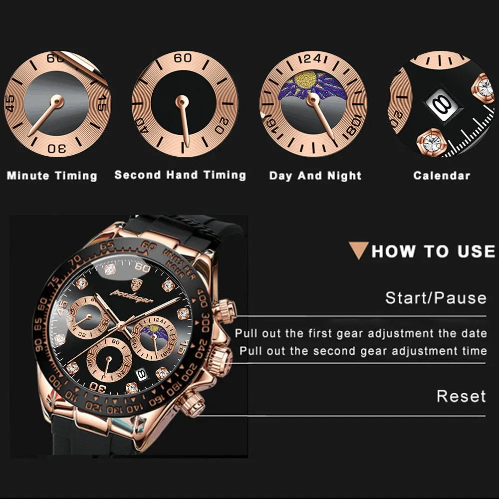 waterproof men’s watch, sporty men’s watch, sport chrono watch, quartz chronograph uk, modern men’s watch, military style watch, men’s chronograph watch, luxury sport watch, active lifestyle watch